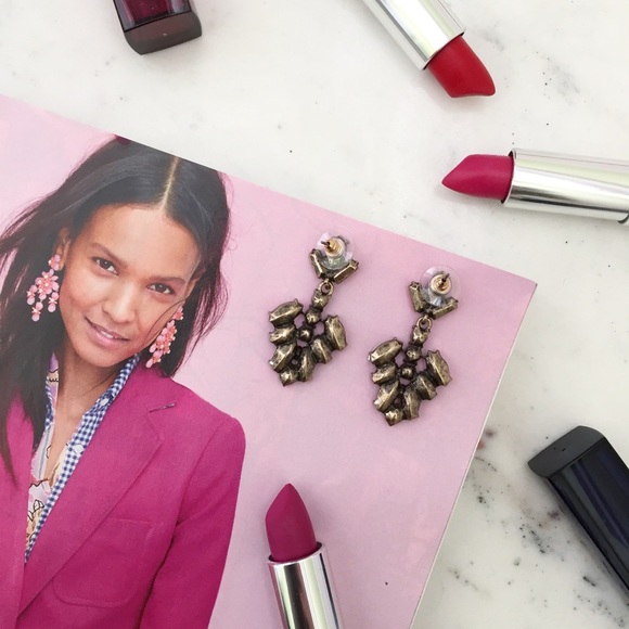 "Arabella" Earrings || Clear Crystal Statement - Picture 4 of 9